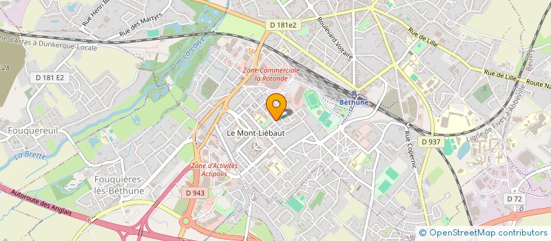 localisation de l'entreprise MONSIEUR YVON DEFONTAINE à BETHUNE