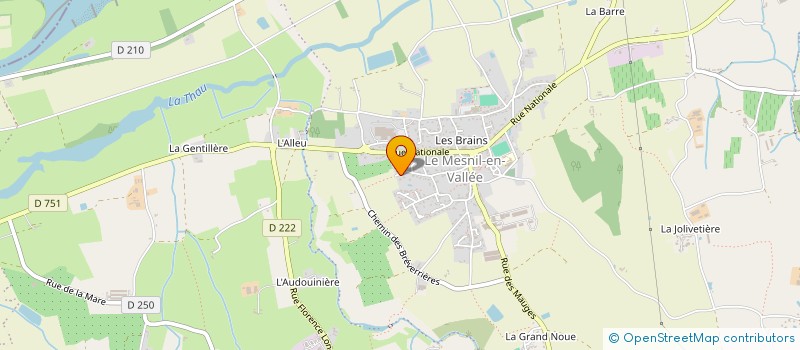 localisation de l'entreprise MONSIEUR YVON DENECHEAU  MAUGES-SUR-LOIRE