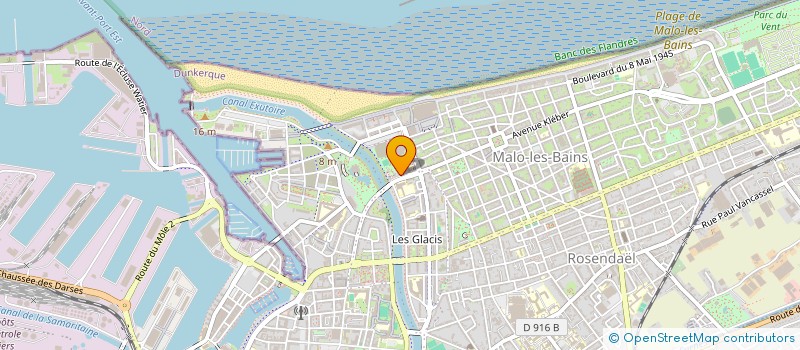 localisation de l'entreprise MONSIEUR YVON DEQUEKER à DUNKERQUE