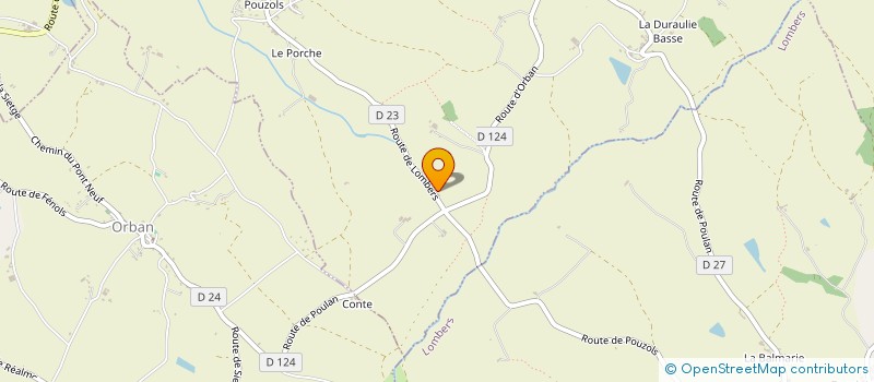 localisation de l'entreprise MONSIEUR YVON DONADILLE  TEILLET