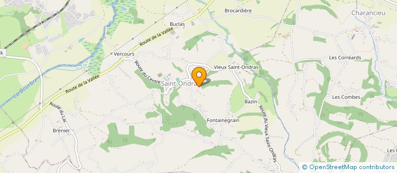 localisation de l'entreprise MONSIEUR YVON DREVET  SAINT-ONDRAS