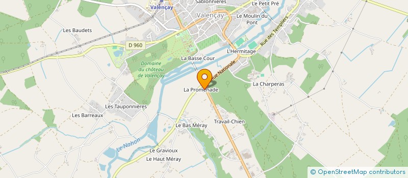 localisation de l'entreprise MONSIEUR YVON DUFLOS à VALENCAY