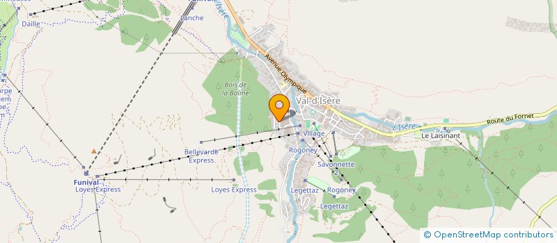 localisation de l'entreprise MONSIEUR YVON FOESSEL  VAL D'ISERE