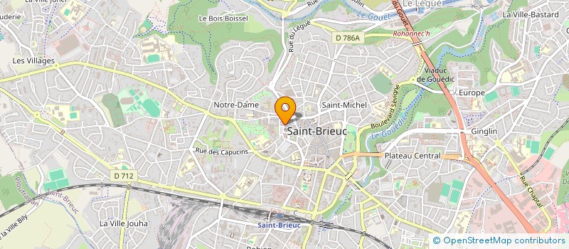 localisation de l'entreprise MONSIEUR YVON FOLLEZOU à SAINT-BRIEUC