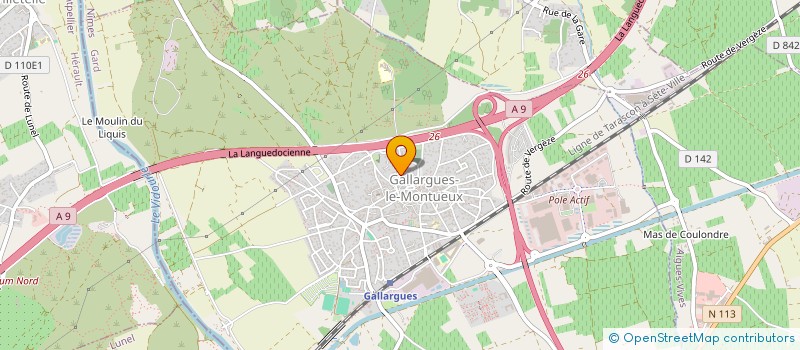 localisation de l'entreprise MONSIEUR YVON FRAPSAUCE  GALLARGUES-LE-MONTUEUX