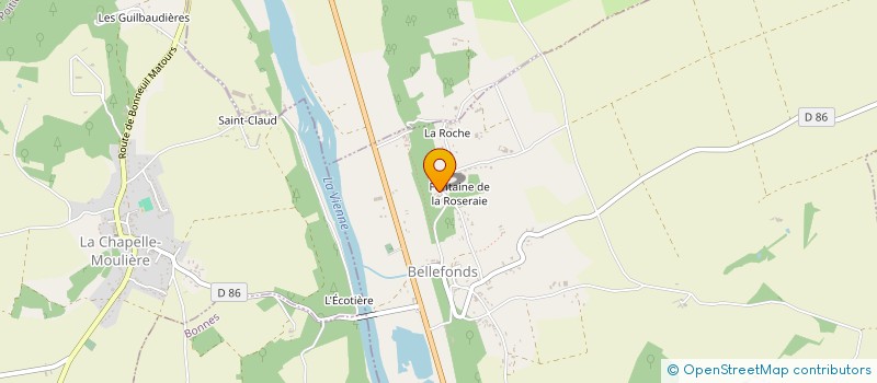 localisation de l'entreprise MONSIEUR YVON GAUTIER  BELLEFONDS