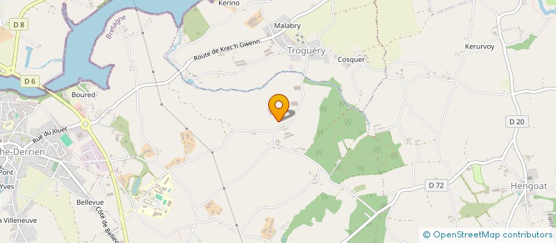 localisation de l'entreprise MONSIEUR YVON GAYIC  LA ROCHE-JAUDY