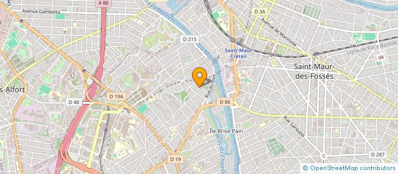 localisation de l'entreprise MONSIEUR YVON GICQUEL à CRETEIL