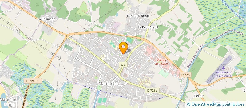 localisation de l'entreprise MONSIEUR YVON GRAND à MARENNES-HIERS-BROUAGE