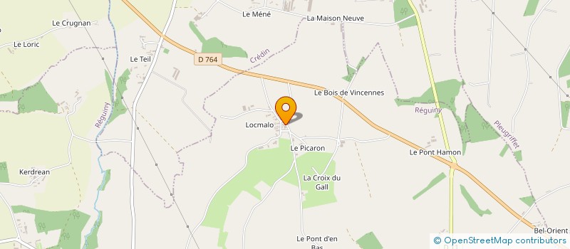 localisation de l'entreprise MONSIEUR YVON GUILLO  REGUINY