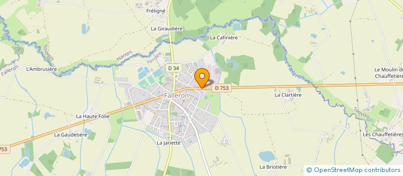 localisation de l'entreprise MONSIEUR YVON GUILLONNEAU  FALLERON