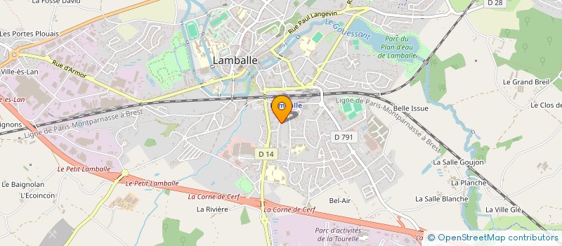localisation de l'entreprise MONSIEUR YVON GUILLOUX à LAMBALLE-ARMOR