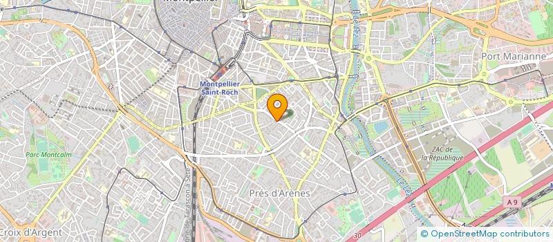 localisation de l'entreprise MONSIEUR YVON HINGANT à MONTPELLIER