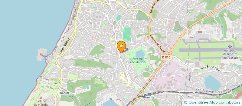 localisation de l'entreprise MONSIEUR YVON JEGOU à BIARRITZ