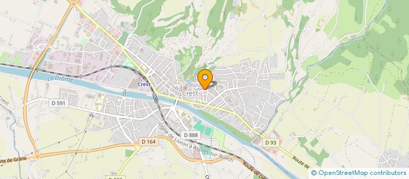 localisation de l'entreprise MONSIEUR YVON JOUSSELIN  CREST