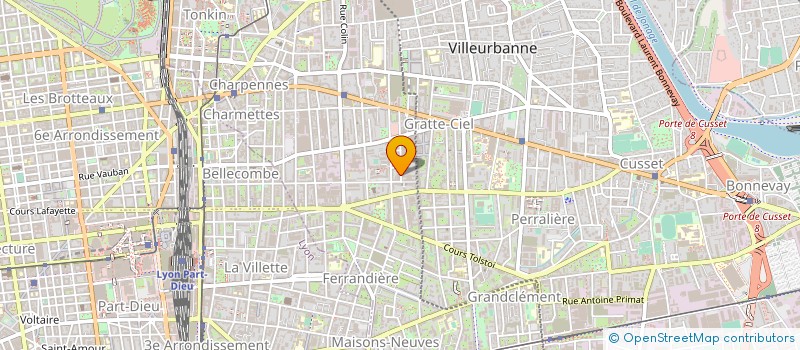 localisation de l'entreprise MONSIEUR YVON KAISE à VILLEURBANNE
