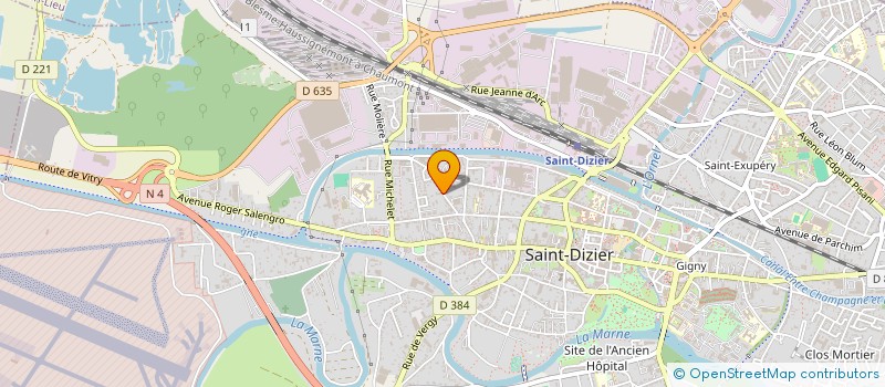 localisation de l'entreprise MONSIEUR YVON LALLEMAND à SAINT-DIZIER