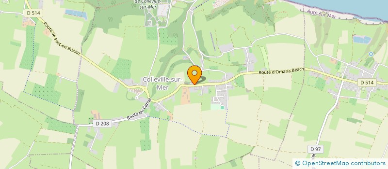 localisation de l'entreprise MONSIEUR YVON LAMACHE  COLLEVILLE-SUR-MER