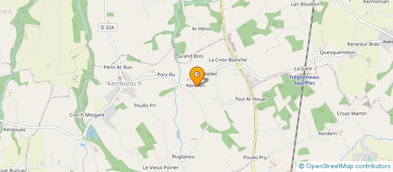 localisation de l'entreprise MONSIEUR YVON LASBLEIZ  KERMOROC'H