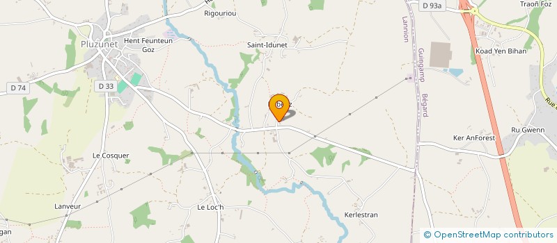 localisation de l'entreprise MONSIEUR YVON LE BEUVANT  PLUZUNET