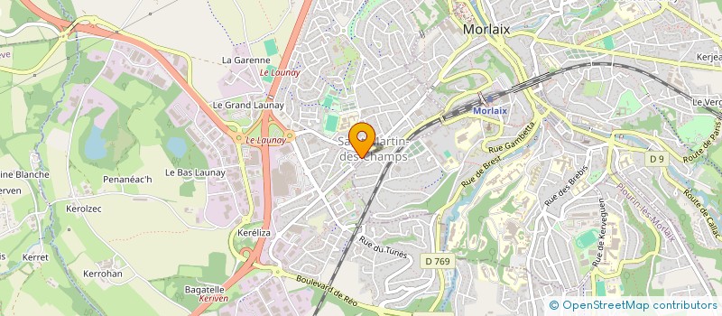 localisation de l'entreprise MONSIEUR YVON LE BRAS  SAINT-MARTIN-DES-CHAMPS