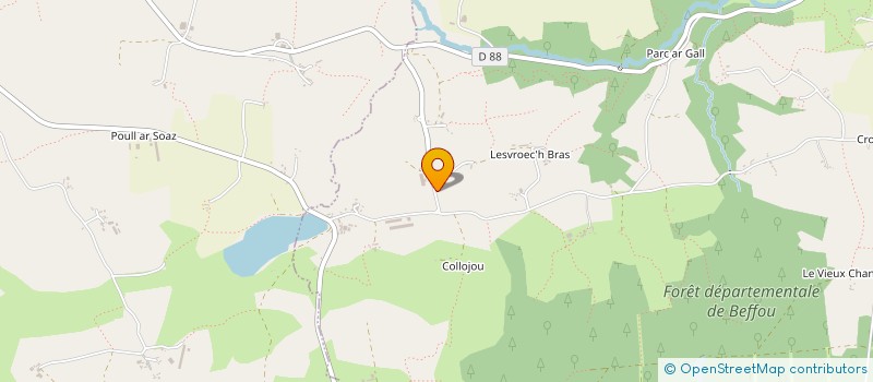 localisation de l'entreprise MONSIEUR YVON LE CREFF à LOGUIVY-PLOUGRAS