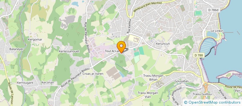 localisation de l'entreprise MONSIEUR YVON LE CUNUDER à PERROS-GUIREC