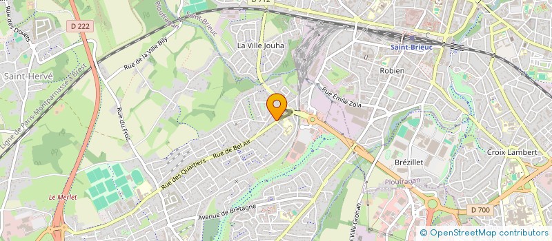 localisation de l'entreprise MONSIEUR YVON LE FLOHIC  PLOUFRAGAN