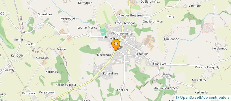 localisation de l'entreprise MONSIEUR YVON LE GOFF  PLOUNEVENTER