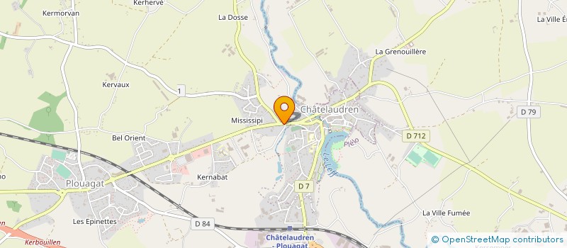 localisation de l'entreprise MONSIEUR YVON LE MARLEC  CHATELAUDREN-PLOUAGAT