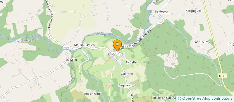 localisation de l'entreprise MONSIEUR YVON LE PARC  LOC-ENVEL