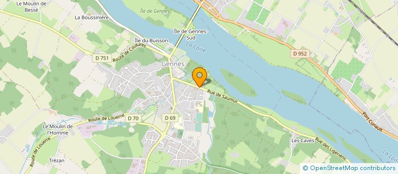 localisation de l'entreprise MONSIEUR YVON LE VERN  GENNES-VAL-DE-LOIRE