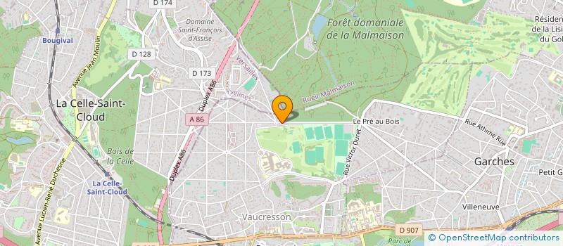 localisation de l'entreprise MONSIEUR YVON LEGRAND  TRAPPES