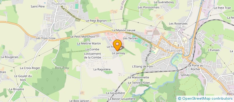 localisation de l'entreprise MONSIEUR YVON LEGUE  VAL-D'ARGUENON