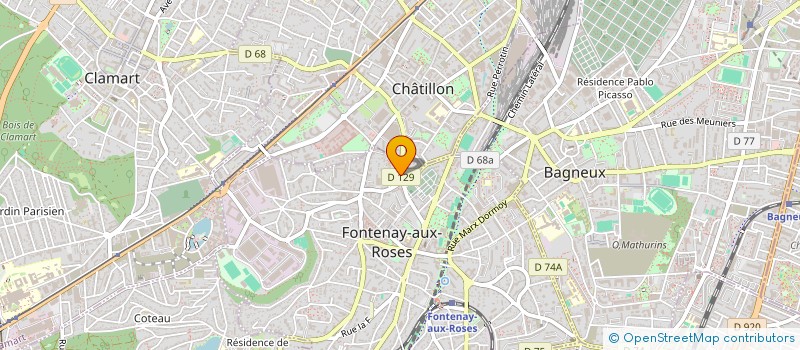 localisation de l'entreprise MONSIEUR YVON LEROY à FONTENAY-AUX-ROSES