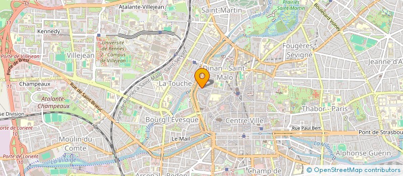 localisation de l'entreprise MONSIEUR YVON LESAGE à RENNES