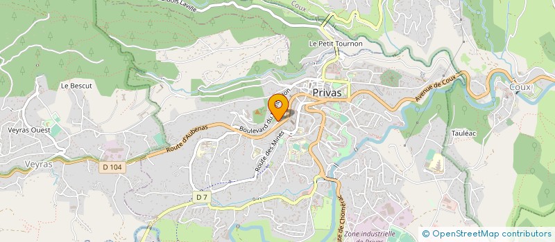 localisation de l'entreprise MONSIEUR YVON LESEC à PRIVAS