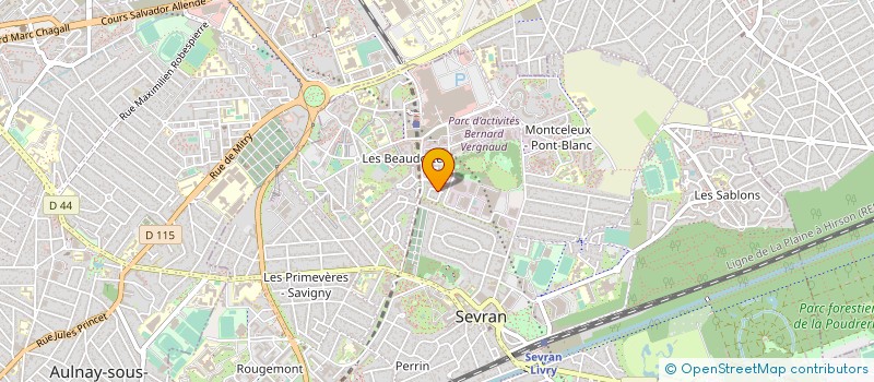 localisation de l'entreprise MONSIEUR YVON LEVESQUE à SEVRAN