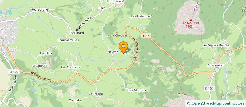 localisation de l'entreprise MONSIEUR YVON LHOSTE  SAINT-JULIEN-CHAPTEUIL