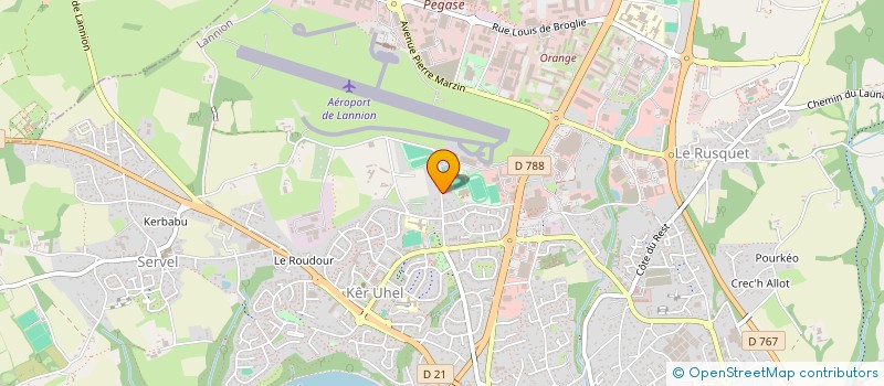 localisation de l'entreprise MONSIEUR YVON MADEC  LANNION