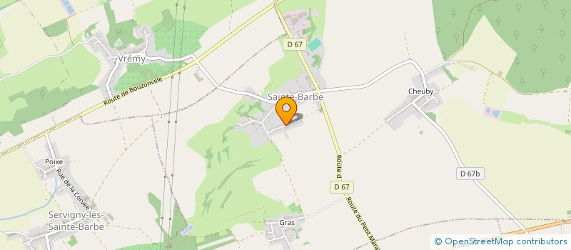 localisation de l'entreprise MONSIEUR YVON MAIGREZ  SAINTE-BARBE