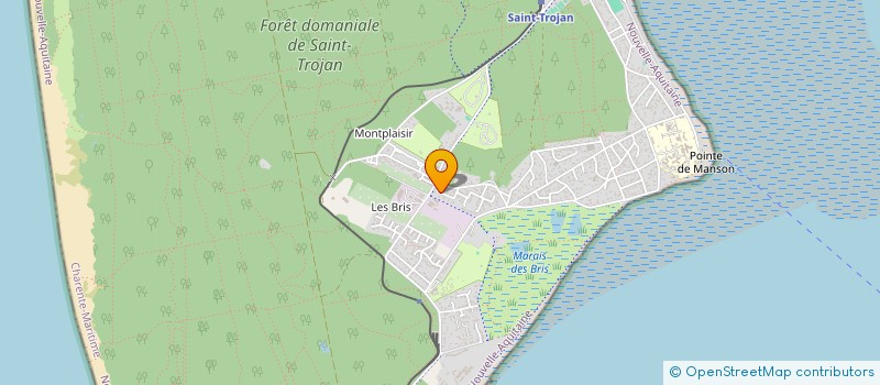 localisation de l'entreprise MONSIEUR YVON MAITRE  SAINT-TROJAN-LES-BAINS