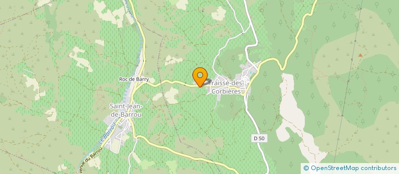 localisation de l'entreprise MONSIEUR YVON MARTY  FRAISSE-DES-CORBIERES