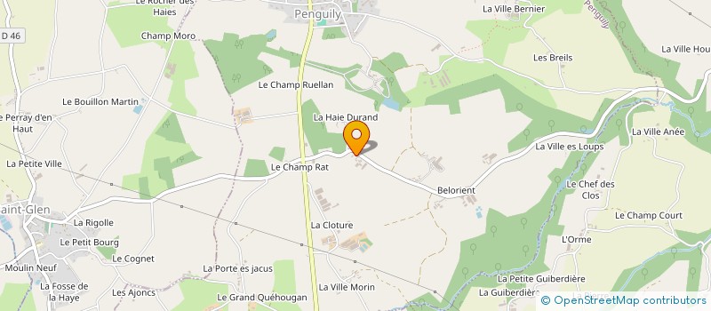 localisation de l'entreprise MONSIEUR YVON MEGRET  PENGUILY