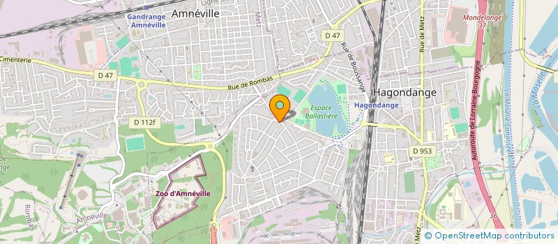 localisation de l'entreprise MONSIEUR YVON MEZZETTA  HAGONDANGE