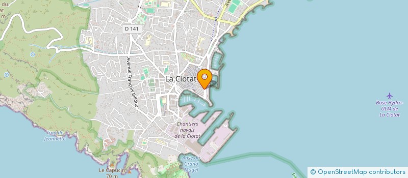 localisation de l'entreprise MONSIEUR YVON MICHEL  LA CIOTAT