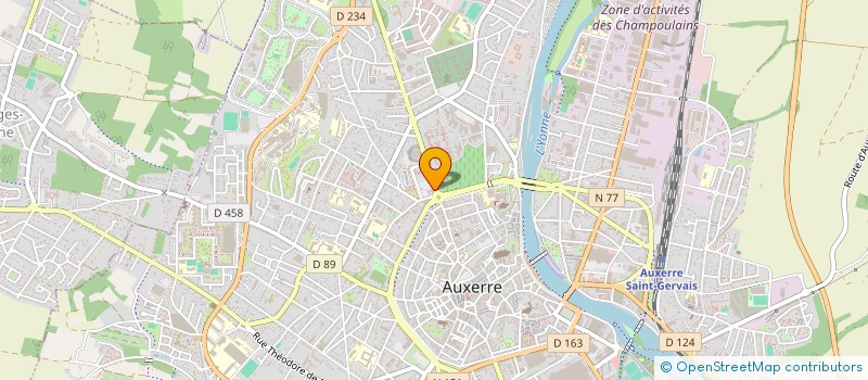localisation de l'entreprise MONSIEUR YVON MORIN à AUXERRE
