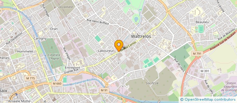 localisation de l'entreprise MONSIEUR YVON MOYEUX à WATTRELOS