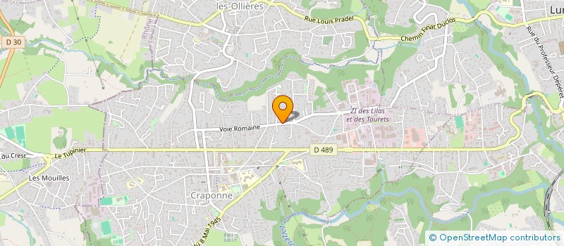 localisation de l'entreprise MONSIEUR YVON NAUDE  CRAPONNE