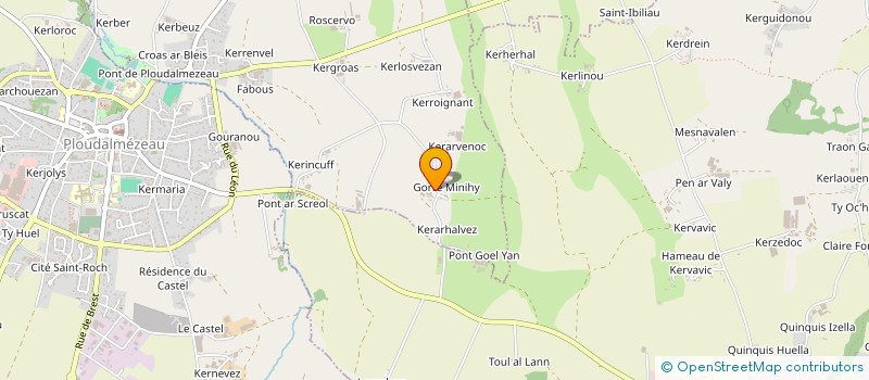 localisation de l'entreprise MONSIEUR YVON NEDELEC  LAMPAUL-PLOUDALMEZEAU